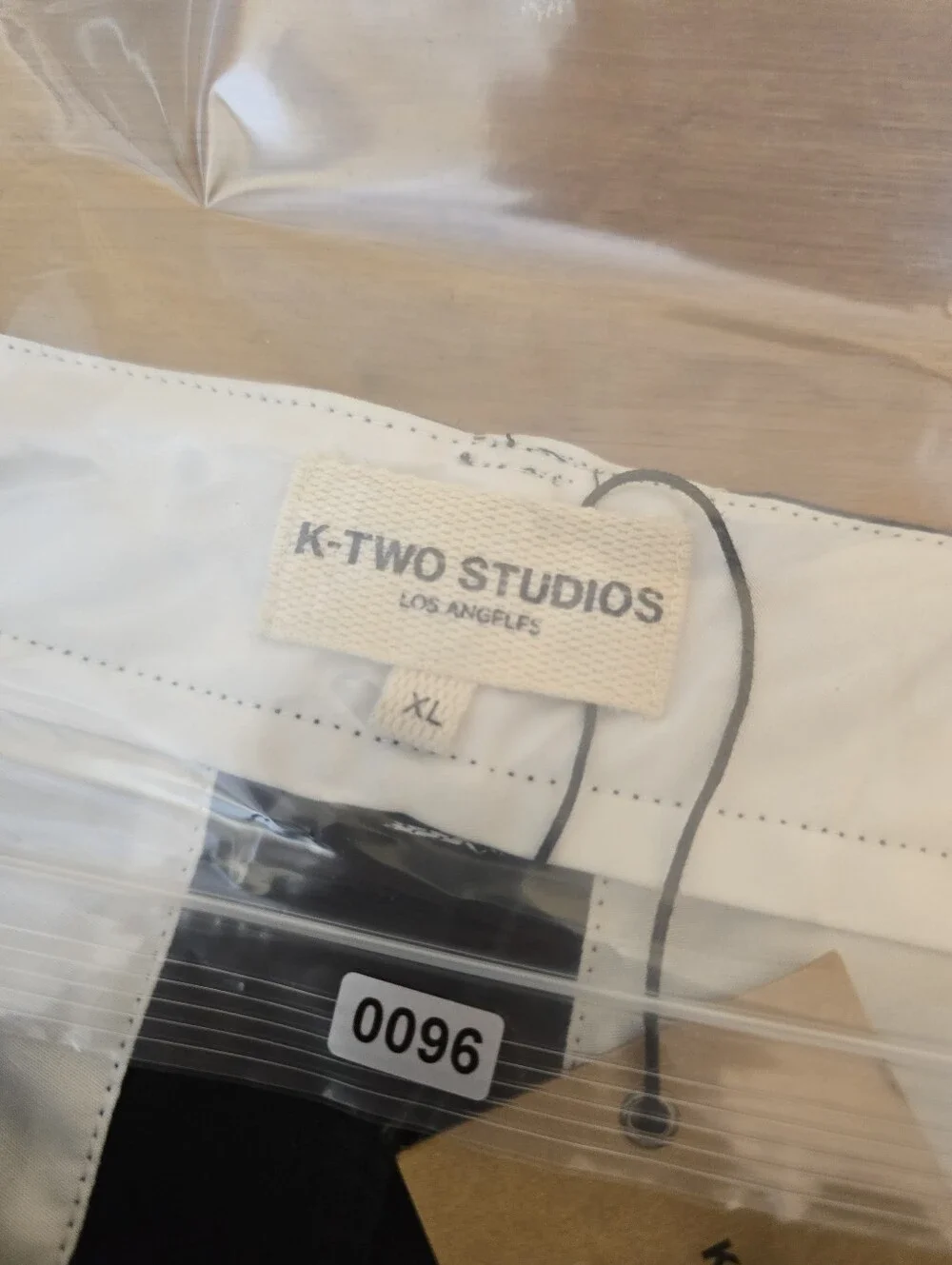 K-TWO Studios Los Angeles Utility Parachute Pants Black Wide Leg Cargo Pants XL